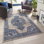Saville Easy Care Rug Grey/Blue, thumbnail 1 of 6