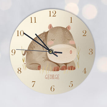 Hippo Child's Bedroom Clock, 2 of 4