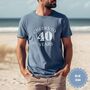 Personalised Cheers To 40 Years Milestone T Shirt, thumbnail 5 of 12