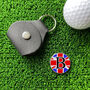 Personalised Initial Union Jack Golf Ball Marker, thumbnail 3 of 4