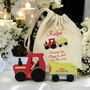 Page Boy Gift Personalised Coloured Tractor And Gift Bag, thumbnail 1 of 6