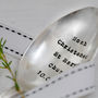 Personalised Silver Plate Christening Dessert Spoon, thumbnail 2 of 3