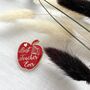 Best Teacher Ever Red Apple Enamel Pin, Gift For Teacher Or Teaching Assistant, End Of Term Gift, thumbnail 3 of 10