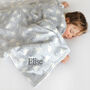 Personalised White Baby Gown And Polar Bear Blanket Set, thumbnail 2 of 12