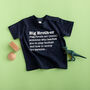 Big Brother And Little Brother Definition T Shirt Set, thumbnail 4 of 5