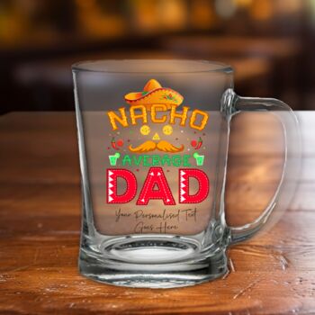 Personalised Nacho Average Dad Tankard Gift, 2 of 2