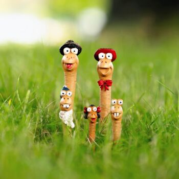 Garden Ornament Decor Worm Statue Novelty Durable Resin, 10 of 11