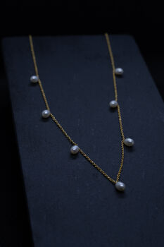 'Kalinaw' Pure Floating Rice Pearls Necklace, 2 of 11