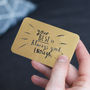 'Your Best Is Always Good Enough' Wallet Card Keepsake, thumbnail 4 of 10