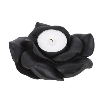 Black Rose Resin Tealight Candle Holder, 4 of 4