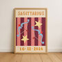 Horoscope Kids Personalised Birthday Art Print, thumbnail 11 of 12