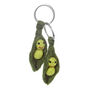 Handmade Felt Peas In A Pod Keyring Set Of Two, thumbnail 3 of 4