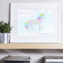 Dare To Dream Personalised Unicorn Print, thumbnail 2 of 2