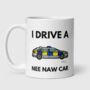 I Drive A Nee Naw Car Police Officer Mug | Personalised Name Gift For Police | Funny Police Present | Available In 11oz And 15oz, thumbnail 1 of 4