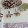 Enamelled Sterling Silver Capybara Charm, thumbnail 2 of 6