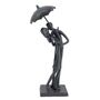 Umbrella Couple Courting Iron Figurine 21cm, thumbnail 3 of 10