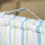 Pastel Stripe Organic Cotton Chair Cushions, thumbnail 5 of 5