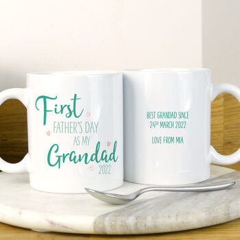 First Father's Day Grandad Mug 2024, 2 of 3