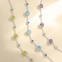 Blue Sapphire And Blue Topaz Bracelet In Sterling Silver And Gold Vermeil, thumbnail 4 of 11