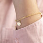 Personalised Infinity Bracelet With Pearl Detail, thumbnail 8 of 11