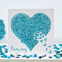 Baby Boy Card With Baby Blue Butterfly Heart, thumbnail 1 of 10