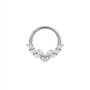 Monarch Crystal Butterfly 8mm Daith Hoop, thumbnail 3 of 5