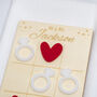 Hearts And Rings Wedding Favour Tic Tac Toe Game, thumbnail 3 of 4
