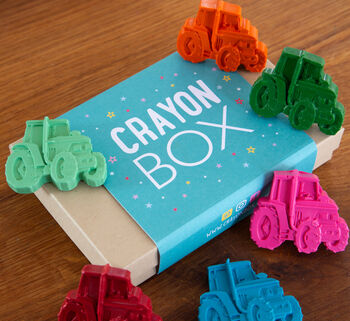 Set Of Gift Boxed Tractor Theme Crayons, 2 of 4