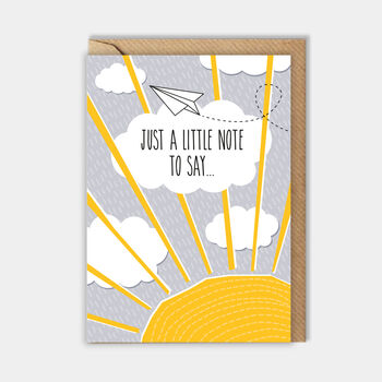 'Just A Little Note To Say…' Just Because Card, 3 of 3