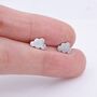 Sterling Silver Little Cloud Stud Earrings, thumbnail 3 of 12