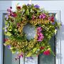 Large Colourful Summertime Floral Wreath, thumbnail 4 of 8
