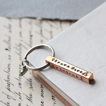 Personalised Copper Bar Keyring, 2 of 12