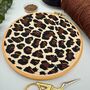 Leopard Print Embroidery Kit, thumbnail 7 of 12