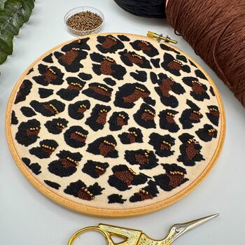 Leopard Print Embroidery Kit, 7 of 12