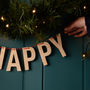 Personalised Wooden Christmas Bunting, thumbnail 2 of 7