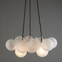 Silver Bubble Chandelier Light Three Point, thumbnail 2 of 8