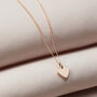 Mini 9ct Gold Initial Heart Necklace, thumbnail 3 of 7