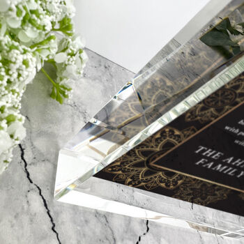 Personalised Ramadan Mubarak Giant Crystal Block 19.5cm X 14cm, 6 of 11