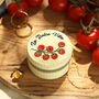 Yellow Gingham La Dolce Vita Tomato Round Travel Jewellery Case, thumbnail 2 of 6