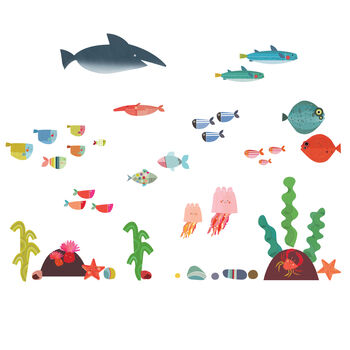 Underwater Wall Sticker Pack, 2 of 4