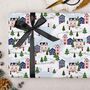 Three Sheets Of Snowy Village Wrapping Paper, thumbnail 2 of 2