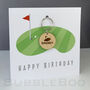 Personalised Golfers Keepsake Keyring Birthday Card, thumbnail 3 of 8