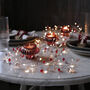 Cranberry Red And Graphite Crystal Cascade LED Garland, thumbnail 1 of 3