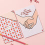 Holding Hands Personalised Anniversary Card, thumbnail 3 of 4