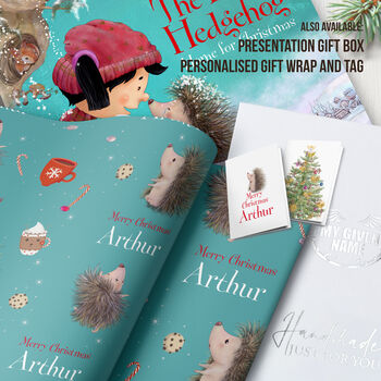 The Little Hedgehog: 'Home For Christmas' Personalised Christmas Book, 11 of 12
