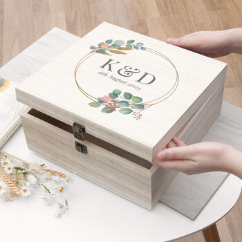 Personalised Wedding Date Memory Box, 7 of 12