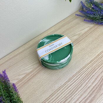 Emerald Green Drinks Coaster With Lip, 3 of 7