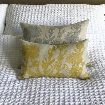 Lavender And Chamomile Linen Sleep Pillow, ‘Calendula’, 10 of 12