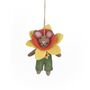 Handmade Felt Danni The Daffodil Bunny Decoration, thumbnail 2 of 3