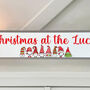 Personalised Grey And White Gonk Christmas Sign Family Gift, thumbnail 2 of 5